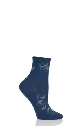 Ladies 1 Pair Falke Crane Flight Cotton Socks