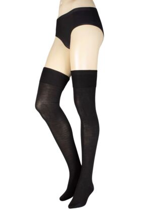 Ladies 1 Pair Falke Soft Merino Wool Over the Knee Socks