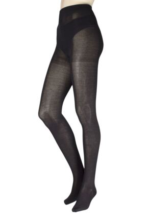 Ladies 1 Pair Falke Family Combed Cotton Tights