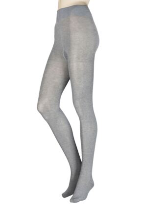 Ladies 1 Pair Falke Family Combed Cotton Tights