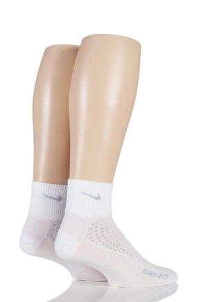 Mens and Ladies 2 Pair Nike Anti Blister Running Light Quarter Socks