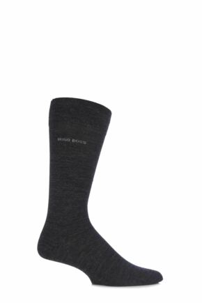 Mens 1 Pair BOSS John Plain Finest Wool and Soft Cotton Socks