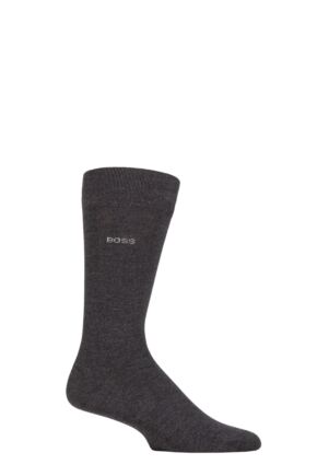 Mens 1 Pair BOSS Edward Plain Bamboo Socks
