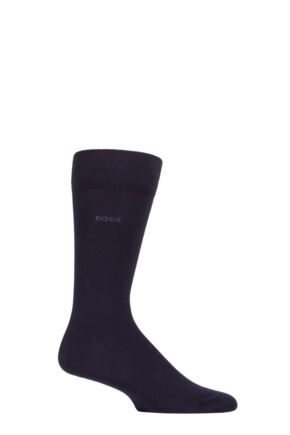 Mens 1 Pair BOSS Edward Plain Bamboo Socks