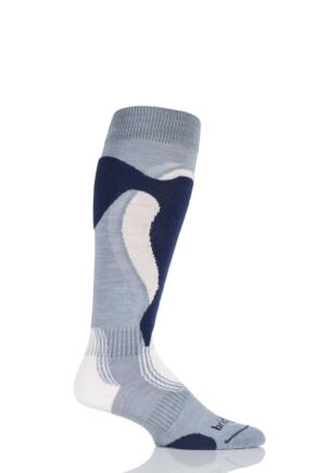 Mens 1 Pair Bridgedale Lightweight Control Fit Winter Sports Socks 25% OFF This Style