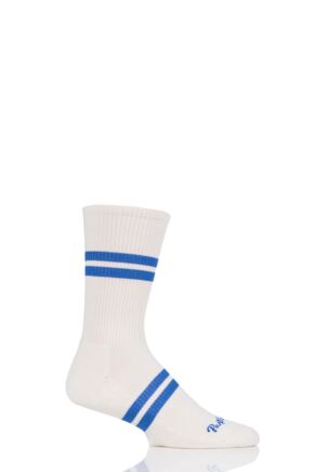 Mens 1 Pair Pantherella Sport Luxe Spirit Socks Cream 7.5-9.5 Mens