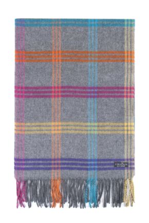 Fraas Cashmink Bright Check Scarf