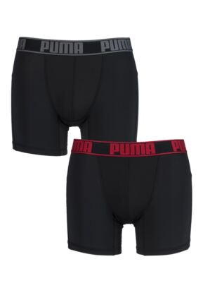 Mens 2 Pack Puma Active Sports Boxer Shorts