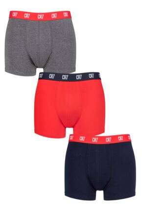 Mens 3 Pack CR7 Cotton Trunks