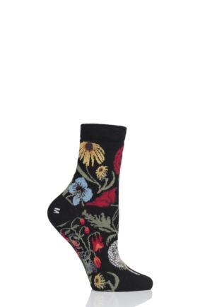 Ladies 1 Pair Corgi Botanical Lightweight Cotton Socks