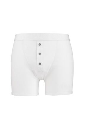 Mens 1 Pack Levis Levi Strauss Heritage Original Long Boxer Shorts In White