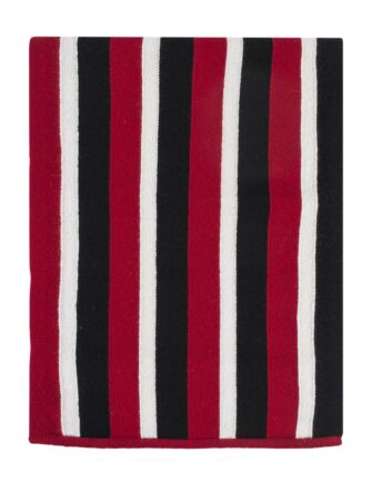 Mens Great and British Knitwear 100% Lambswool College Stripe Scarf. Made In Scotland