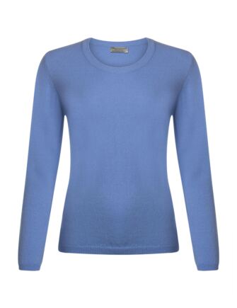 Ladies Great & British Knitwear 100% Extrafine Lambswool Round Neck Jumper