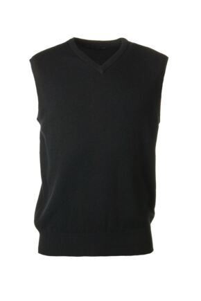 Mens Great & British Knitwear 100% Lambswool Plain V Neck Slipover