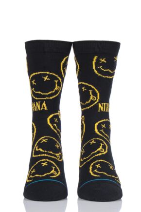Mens and Ladies 1 Pair Stance Nirvana Face Cotton Socks
