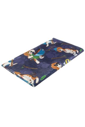 1 Pack Heat Holders 1.7 TOG Oversized Dog Pattern Blanket Indigo 180*200CM