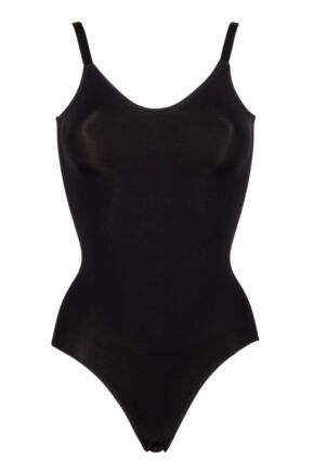 Ladies 1 Pack Ambra Powerlite Bodysuit Underwear Black UK 12-14