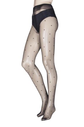 Ladies 1 Pair Trasparenze Anguria Spotted Tights