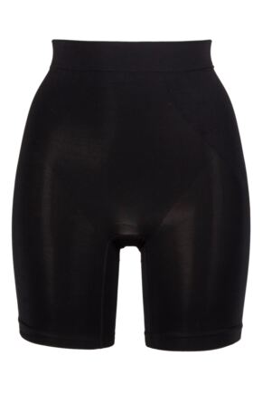 Ladies 1 Pack Ambra Powerlite Thigh Shaper Short Underwear Black UK 8-10