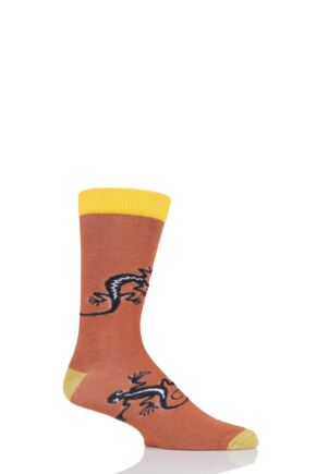 Mens and Ladies 1 Pair Shared Earth Fair Trade Bamboo Geckos Socks