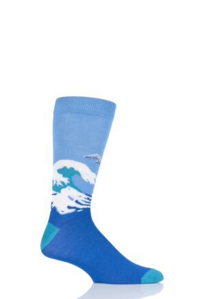 Mens and Ladies 1 Pair Shared Earth Restless Sea Fair Trade Bamboo Socks