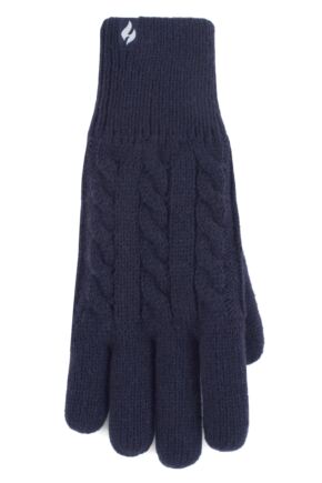 Ladies 1 Pair SOCKSHOP Heat Holders Willow Cable Gloves