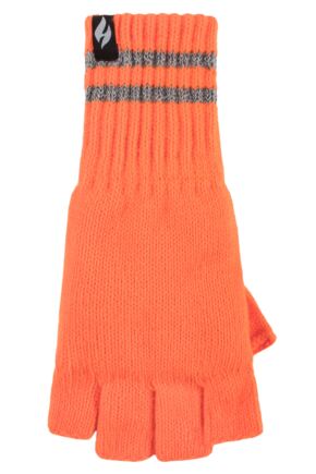 Mens 1 Pair SOCKSHOP Heat Holders 3.2 TOG Workforce Fingerless Gloves