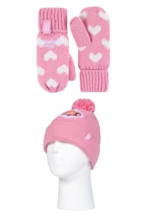 Kids 1 Pack SOCKSHOP Heat Holders Disney Princess Hat & Mittens