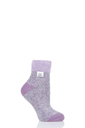 Ladies 1 Pair Heat Holders Sleep Feather Top Socks