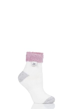 Ladies 1 Pair Heat Holders Sleep Feather Top Socks