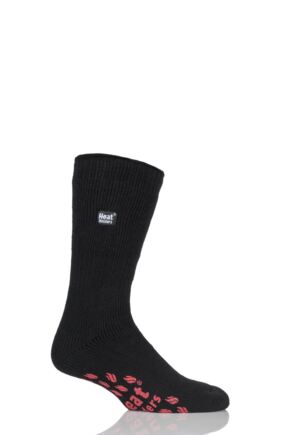 Mens 1 Pair SockShop Slipper Heat Holders Thermal Socks