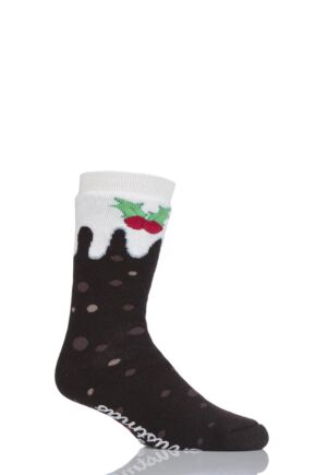 SOCKSHOP Heat Holders 1 Pair 3.1 TOG Double Layered Christmas Slipper Socks