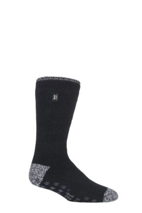 Mens 1 Pair SOCKSHOP Heat Holders 2.3 TOG Plain and Patterned Slipper Socks