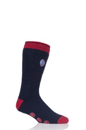 Mens 1 Pair SOCKSHOP Heat Holders Marvel's Captain America Slipper Socks