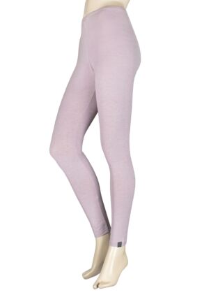 Ladies 1 Pack SOCKSHOP Heat Holders 0.44 TOG Bottoms Lilac Blush Marl M