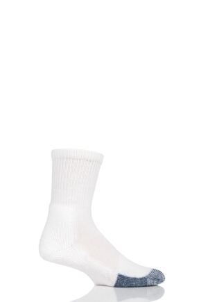 Mens and Ladies 1 Pair Thorlos Basketball Crew Socks White 12.5-14