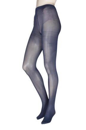 Charnos 40 Denier Opaque Tights 2 Pair Pack-Navy -Small/Medium