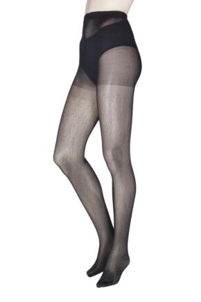 Ladies 1 Pair Charnos Fashion All Over Glitter Tights