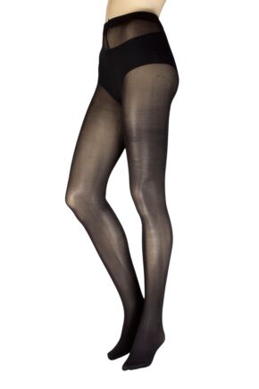 Ladies 1 Pair Charnos Lurex Backseam Tights