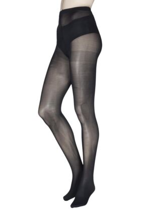 Black 40 Denier Bum, Tum And Thigh Shaping Tights