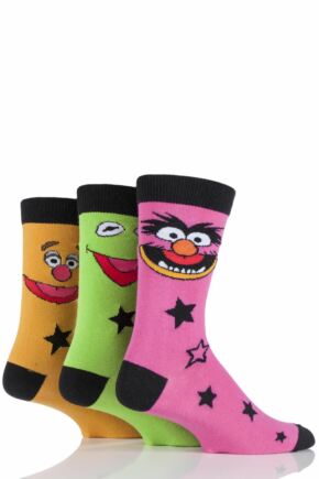Ladies 3 Pair SOCKSHOP Muppets Socks