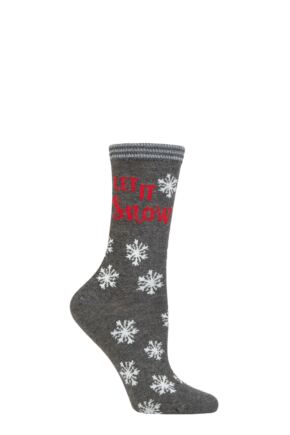 Ladies 1 Pair Charnos Let It Snow Socks