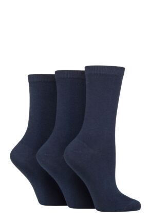 Ladies 3 Pair Charnos Organic Cotton Ankle Socks