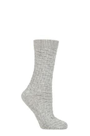 Ladies 1 Pair Charnos Cosy All Over Lurex Socks