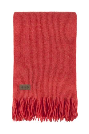 Unisex Great and British Knitwear 100% Lambswool Fringed Scarf. Made in Scotland