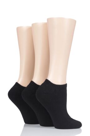 Ladies 3 Pair Glenmuir Cushion Bamboo Sports Trainer Socks