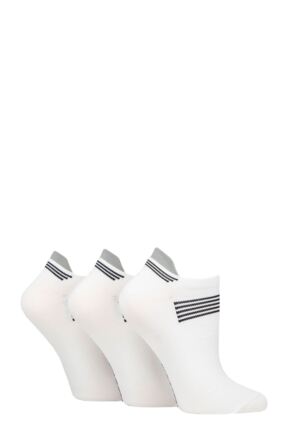 Ladies 3 Pair Glenmuir Technical Compression Sports Socks White 4-8 Ladies