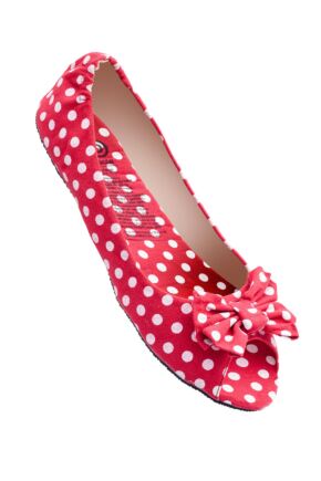 Ladies 1 Pair Rollasole Deluxe Range Polka Dot Shoes