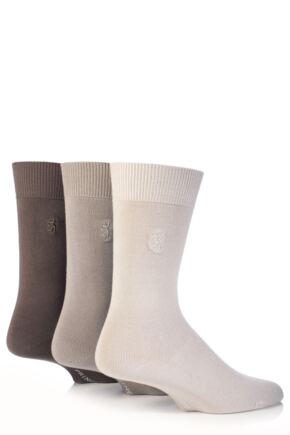 Mens 3 Pair Pringle of Scotland Classic Bamboo Plain Socks