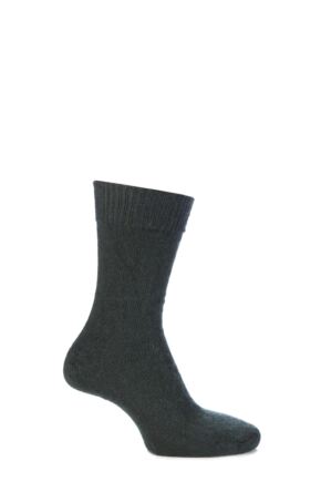 Mens and Ladies 1 Pair SOCKSHOP of London Mohair Plain Knit True Socks